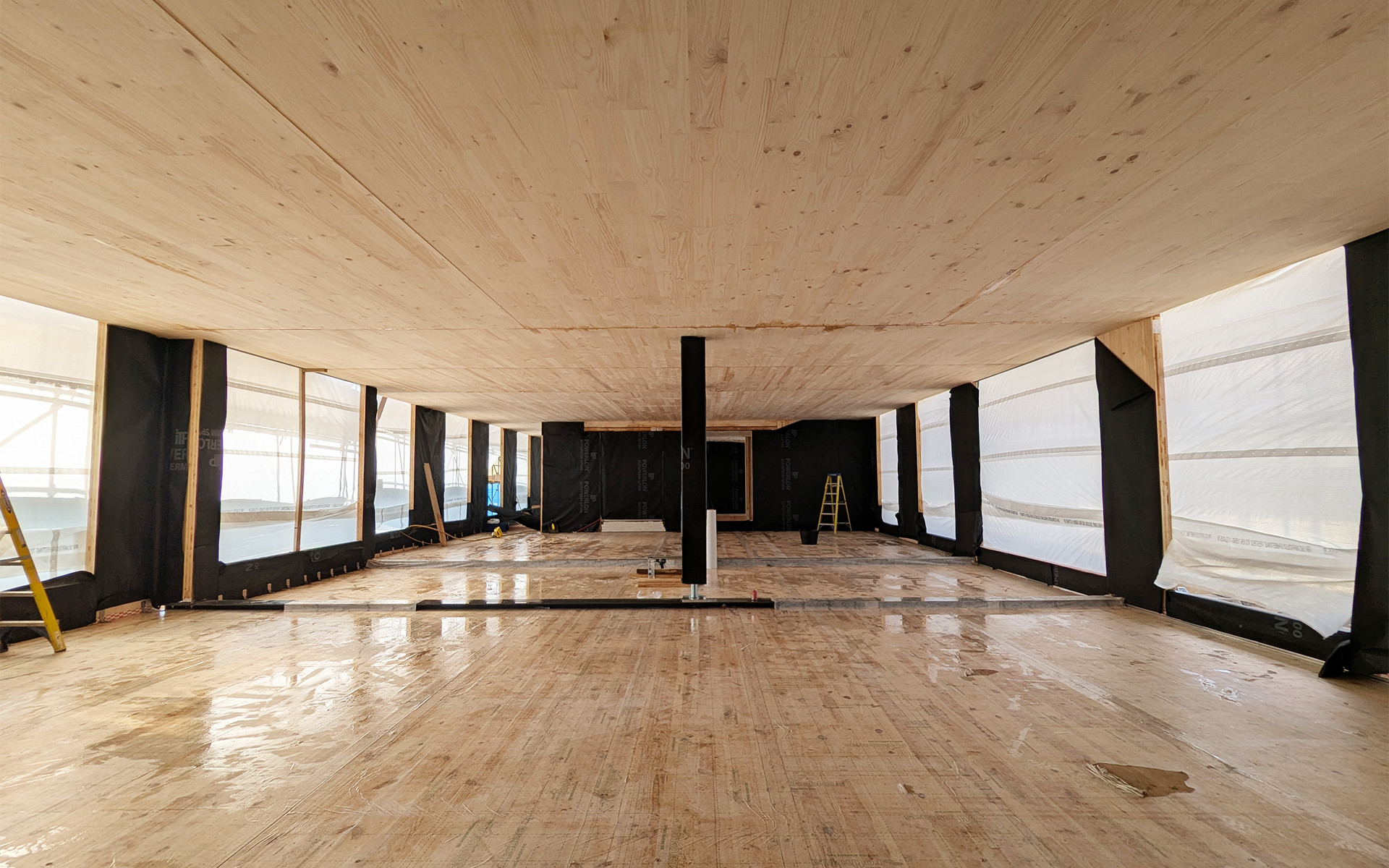Royalty Studios, CLT structure under construction