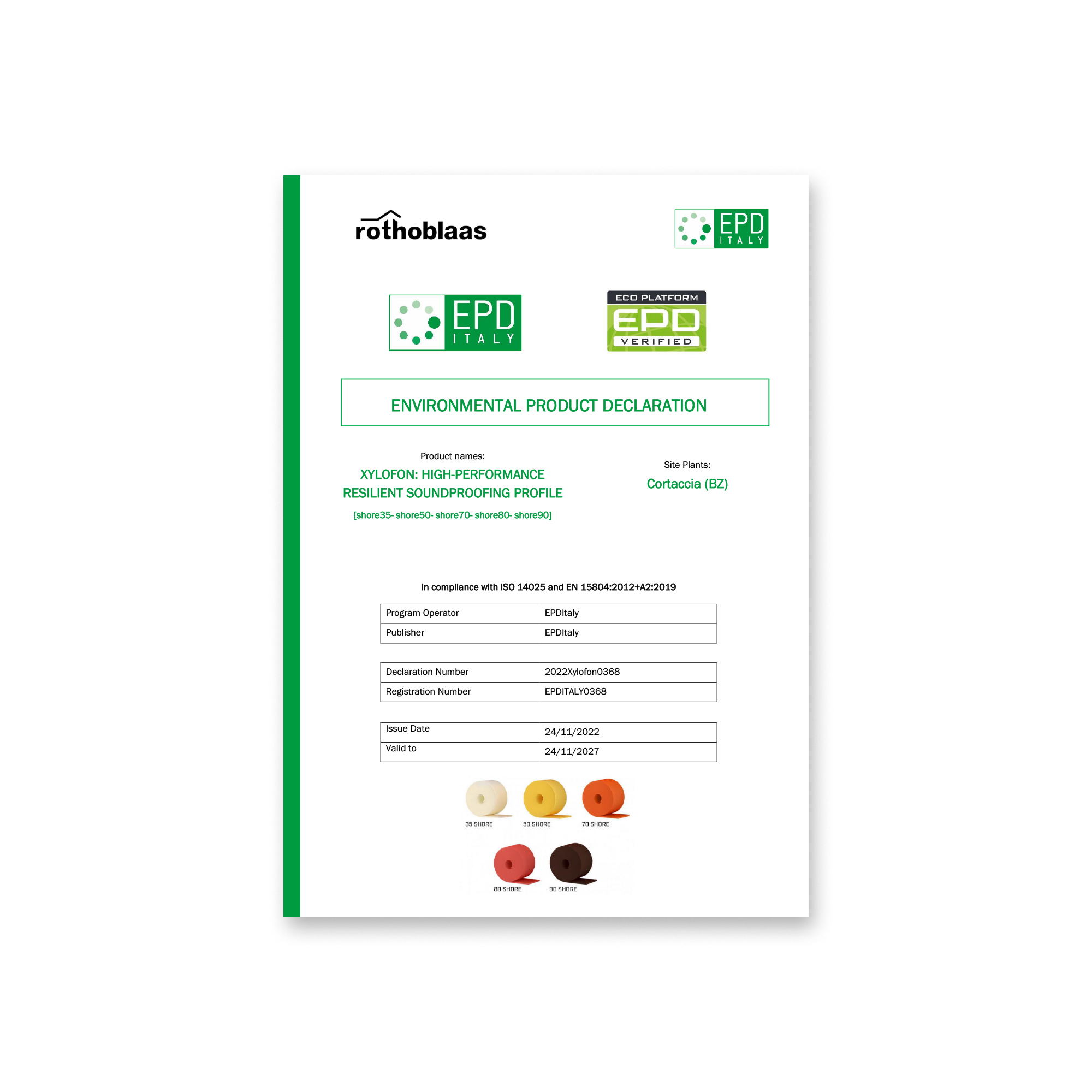 ENVIRONMENTAL PRODUCT DECLARATION - XYLOFON