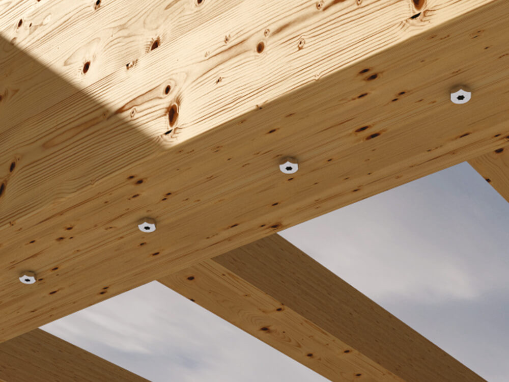 tornillos para estructuras de madera, conectores para forjados mixtos, conectores para madera, conectores en general para madera, tornillos estructurales.