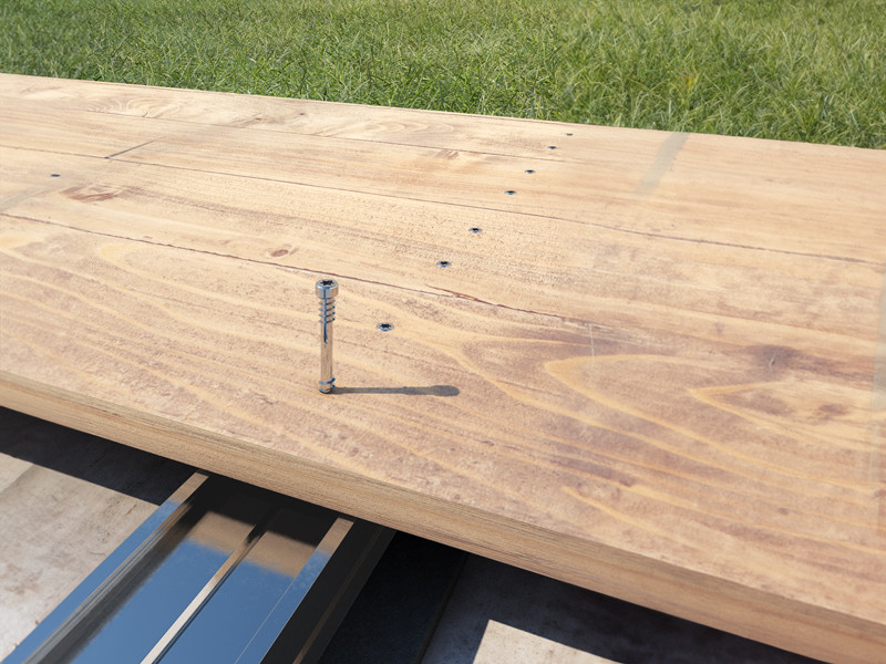 aplicación-tornillo-autoperforante-madera-madera -aluminio-kka-aisi-410